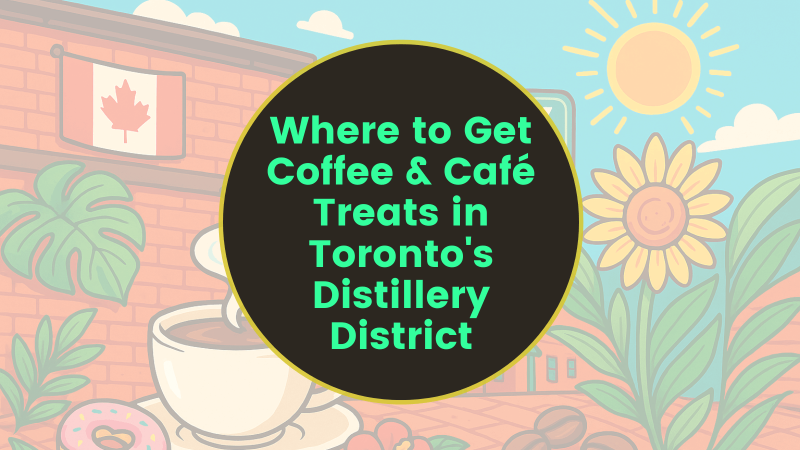 Coffee and pastries served on the Distillery District Breakfast Tour