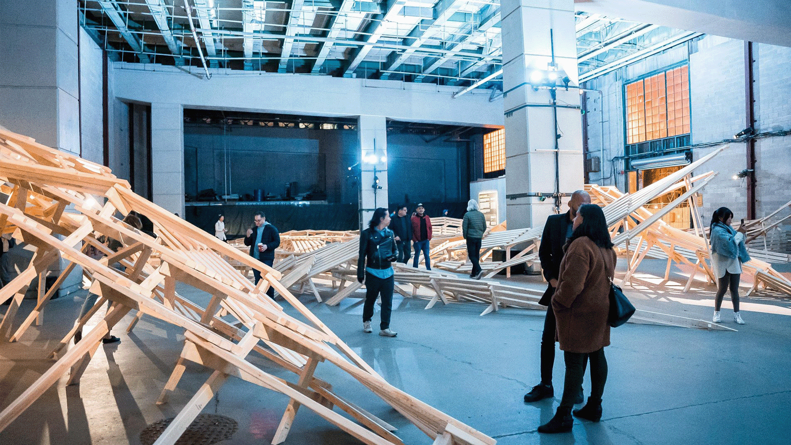 Nuit Blanche Toronto all-night art festival with illuminated installations and crowds exploring contemporary art